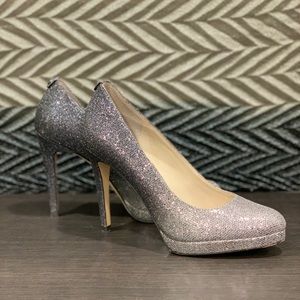 Micheal Kors Georgia Ombré Silver Grey Heels